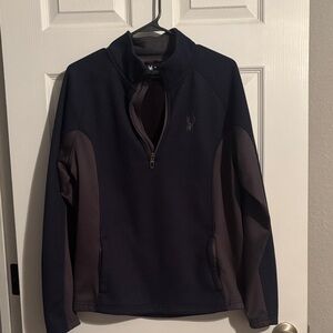 Spyder Men's Navy and Charcoal Ski Jacket